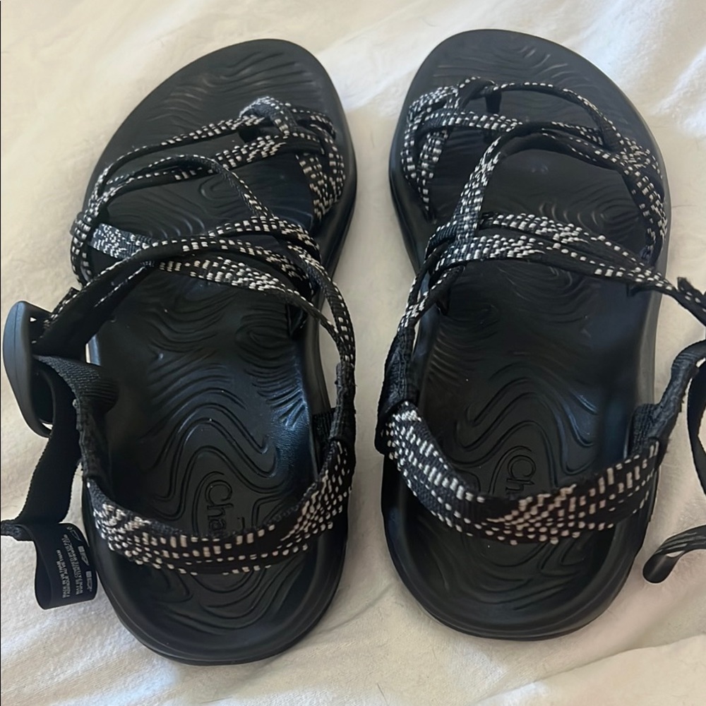 Chaco Black Sport Sandals with Adjustable Straps